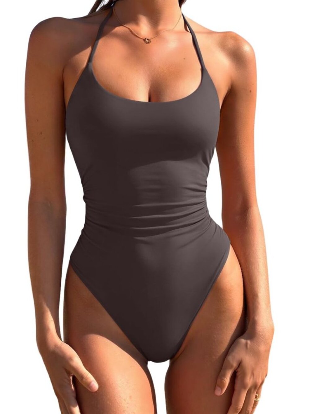 Womens One Piece Swimsuits Halter Bathing Suit